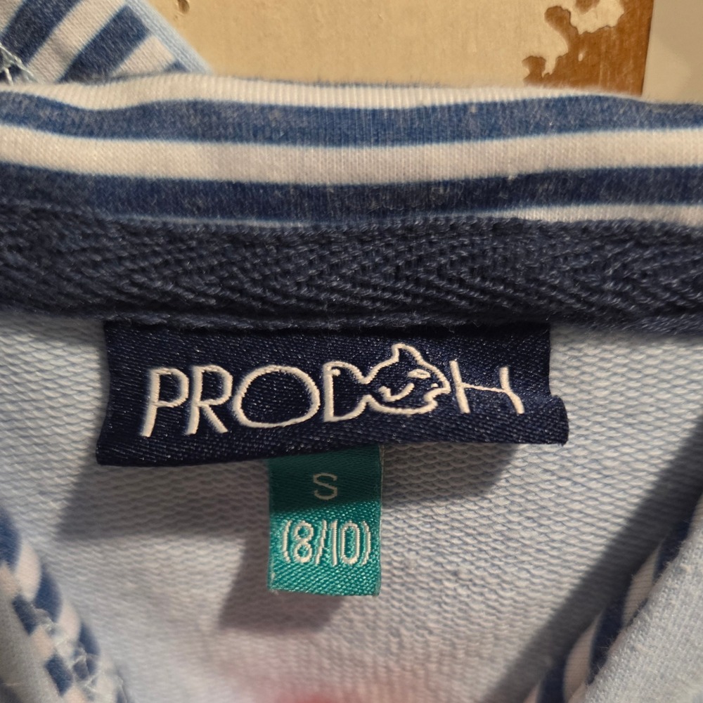 PRODOH Kids Light Blue Coastal Harbor Graphic Hoodie Sweatshirt Size S 8/10 - Picture 2 of 7